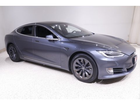 Midnight Silver Metallic Tesla Model S Long Range Plus.  Click to enlarge.