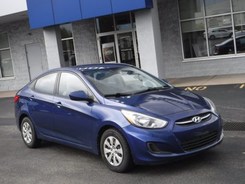 Pacific Blue Hyundai Accent GLS.  Click to enlarge.