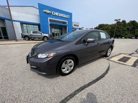 Modern Steel Metallic Honda Civic LX Sedan.  Click to enlarge.