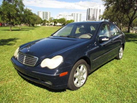Midnight Blue Mercedes-Benz C 240 Sedan.  Click to enlarge.