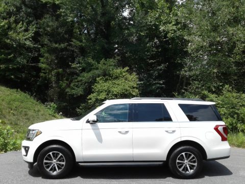 White Platinum Metallic Tri-Coat Ford Expedition XLT 4x4.  Click to enlarge.