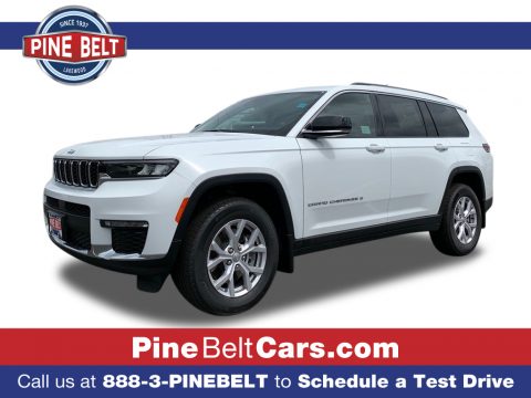 Bright White Jeep Grand Cherokee L Limited 4x4.  Click to enlarge.