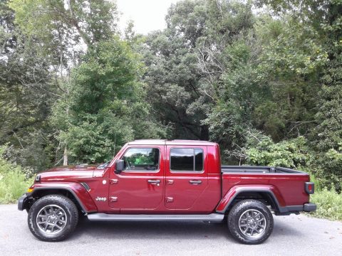 Snazzberry Pearl Jeep Gladiator Overland 4x4.  Click to enlarge.