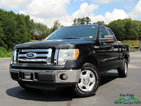 Tuxedo Black Ford F150 XLT SuperCab.  Click to enlarge.