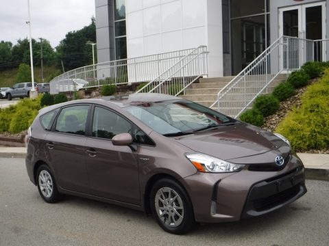 Toasted Walnut Pearl Toyota Prius v Four.  Click to enlarge.