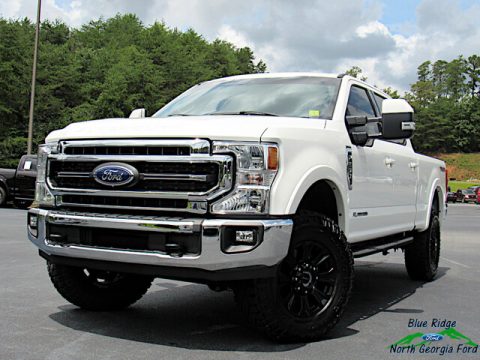 Star White Ford F250 Super Duty Lariat Crew Cab 4x4 Tremor Package.  Click to enlarge.