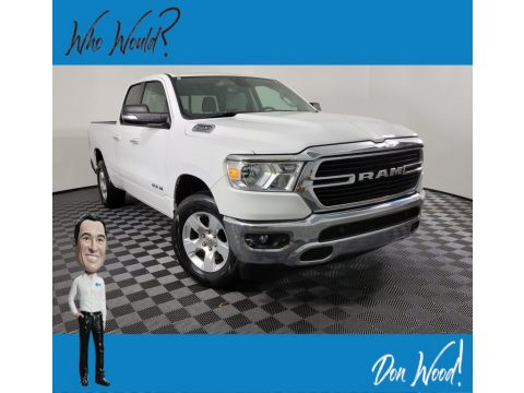 Bright White Ram 1500 Big Horn Quad Cab 4x4.  Click to enlarge.