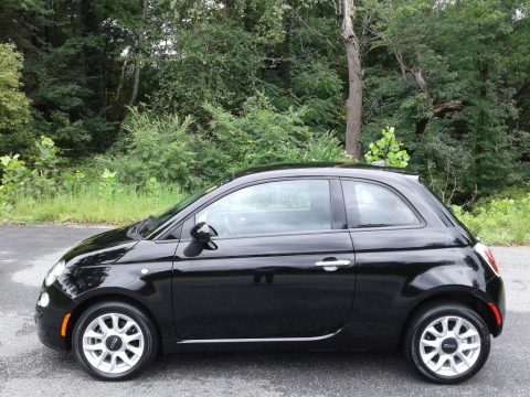 Nero Puro (Straight Black) Fiat 500 Pop.  Click to enlarge.