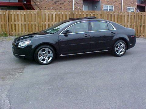 Black Granite Metallic Chevrolet Malibu LT Sedan.  Click to enlarge.