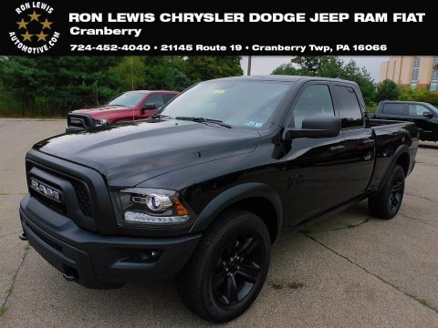 Diamond Black Crystal Pearl Ram 1500 Classic Quad Cab 4x4.  Click to enlarge.