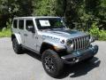 Front 3/4 View of 2021 Jeep Wrangler Unlimited Rubicon 4xe Hybrid #6