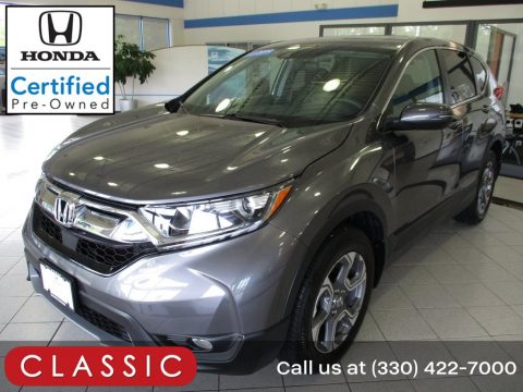 Modern Steel Metallic Honda CR-V EX AWD.  Click to enlarge. Modern Steel Metallic Honda CR-V EX AWD.  Click to enlarge.