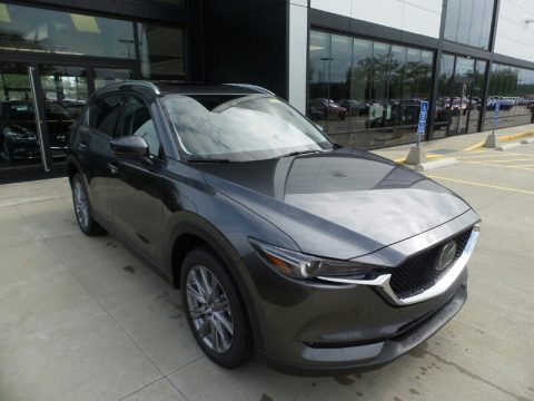 Machine Gray Metallic Mazda CX-5 Grand Touring AWD.  Click to enlarge.