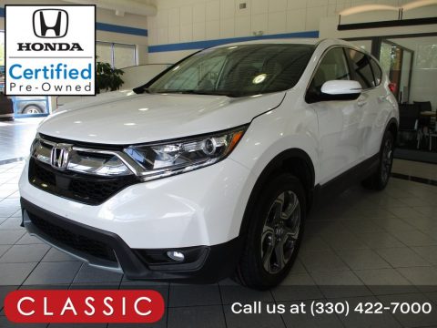 Platinum White Pearl Honda CR-V EX AWD.  Click to enlarge. Platinum White Pearl Honda CR-V EX AWD.  Click to enlarge.