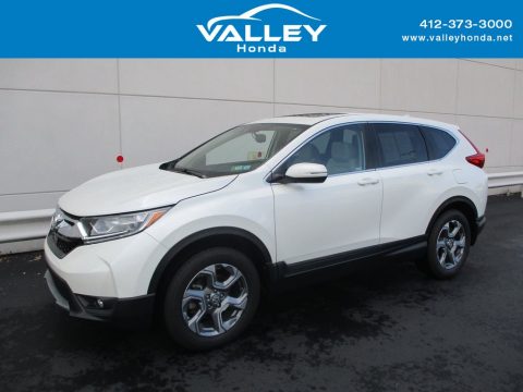 White Diamond Pearl Honda CR-V EX-L AWD.  Click to enlarge.