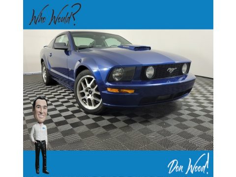 Vista Blue Metallic Ford Mustang GT Premium Coupe.  Click to enlarge.