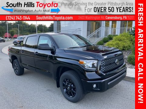 Midnight Black Metallic Toyota Tundra SR5 CrewMax 4x4.  Click to enlarge.