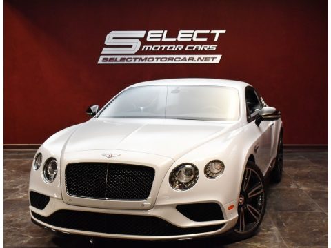 Ice Pearl White Bentley Continental GT V8 S.  Click to enlarge.