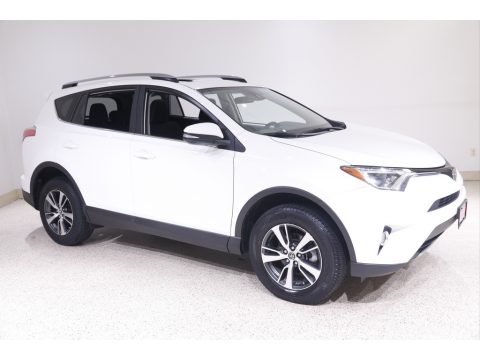 Super White Toyota RAV4 XLE.  Click to enlarge.