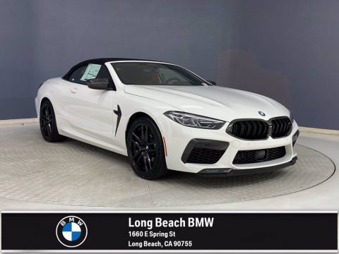 Alpine White BMW M8 Competition Convertible.  Click to enlarge.