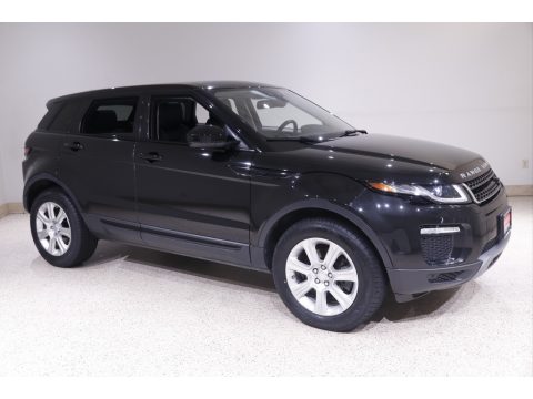 Santorini Black Metallic Land Rover Range Rover Evoque SE.  Click to enlarge.
