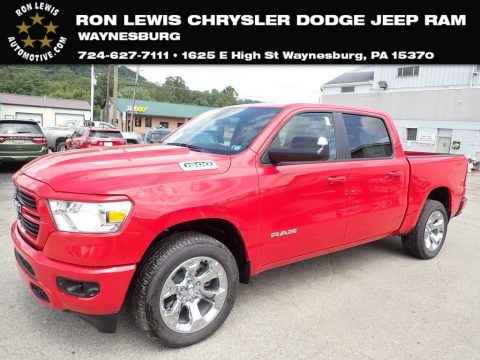 Flame Red Ram 1500 Big Horn Crew Cab 4x4.  Click to enlarge.