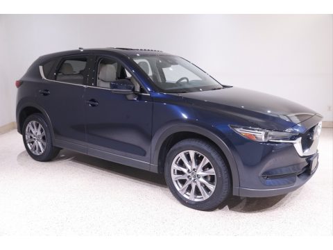 Deep Crystal Blue Mica Mazda CX-5 Grand Touring AWD.  Click to enlarge.
