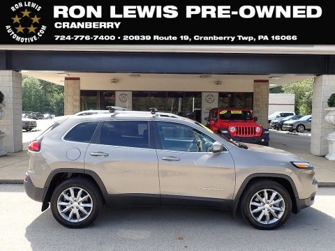 Light Brownstone Pearl Jeep Cherokee Limited 4x4.  Click to enlarge.