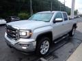 Front 3/4 View of 2016 GMC Sierra 1500 SLT Double Cab 4WD #6
