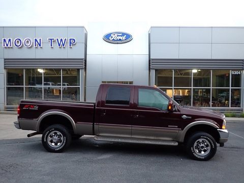 Chestnut Brown Metallic Ford F350 Super Duty King Ranch Crew Cab 4x4.  Click to enlarge.