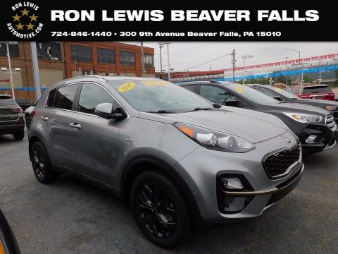 Steel Gray Kia Sportage S AWD.  Click to enlarge.