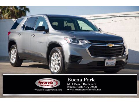 Satin Steel Metallic Chevrolet Traverse LS.  Click to enlarge.