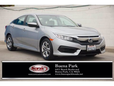 Lunar Silver Metallic Honda Civic LX Sedan.  Click to enlarge. Lunar Silver Metallic Honda Civic LX Sedan.  Click to enlarge.