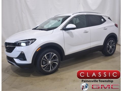 White Frost Tricoat Buick Encore GX Select AWD.  Click to enlarge.