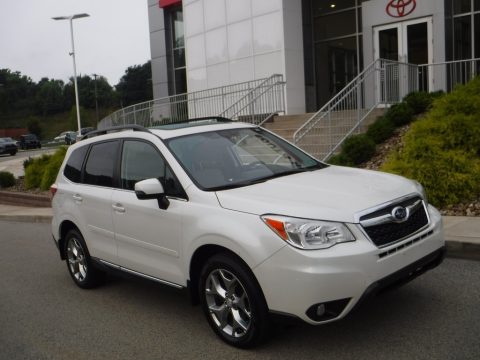 Satin White Pearl Subaru Forester 2.5i Touring.  Click to enlarge.
