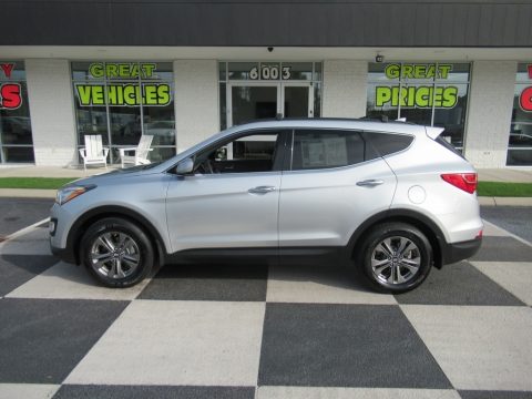 Sparkling Silver Hyundai Santa Fe Sport 2.4 AWD.  Click to enlarge.