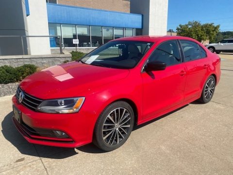 Tornado Red Volkswagen Jetta Sport.  Click to enlarge.