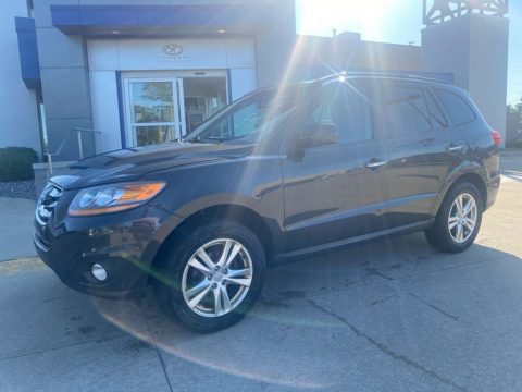 Phantom Black Metallic Hyundai Santa Fe Limited AWD.  Click to enlarge.