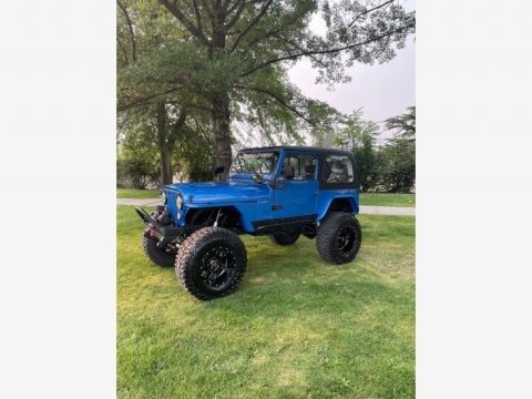 Custom Blue Jeep CJ7 4x4.  Click to enlarge.