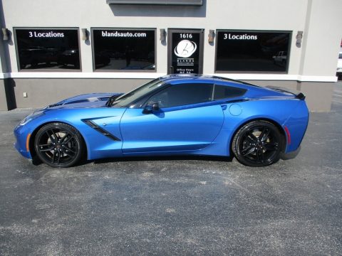 Laguna Blue Metallic Chevrolet Corvette Stingray Coupe.  Click to enlarge.