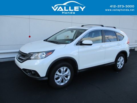 White Diamond Pearl Honda CR-V EX-L AWD.  Click to enlarge.