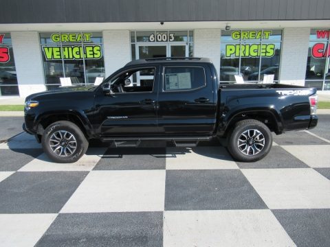 Midnight Black Metallic Toyota Tacoma TRD Sport Double Cab 4x4.  Click to enlarge.