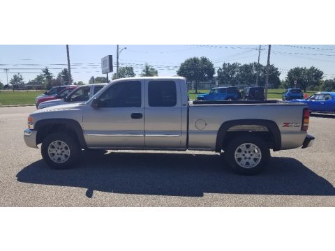 Silver Birch Metallic GMC Sierra 1500 SLT Extended Cab 4x4.  Click to enlarge.