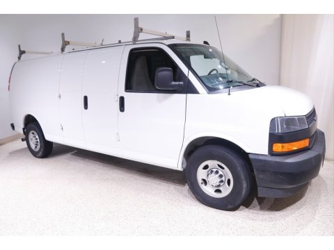 Summit White Chevrolet Express 3500 Cargo Extended WT.  Click to enlarge.