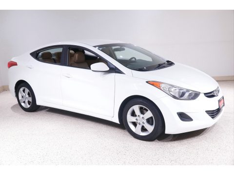 Shimmering White Hyundai Elantra GLS.  Click to enlarge.