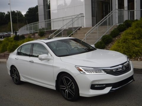 White Orchid Pearl Honda Accord Touring Sedan.  Click to enlarge.