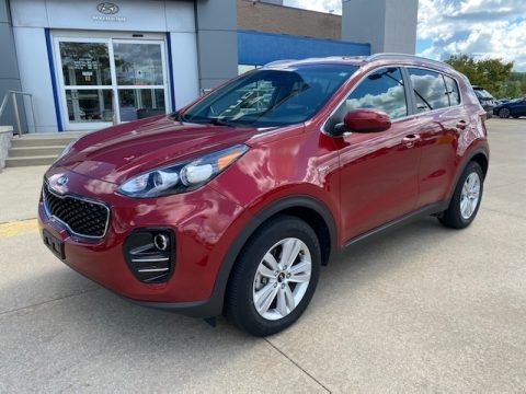 Hyper Red Kia Sportage LX AWD.  Click to enlarge.
