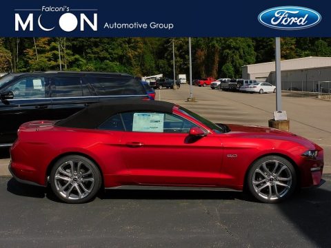 Rapid Red Metallic Ford Mustang GT Premium Convertible.  Click to enlarge.