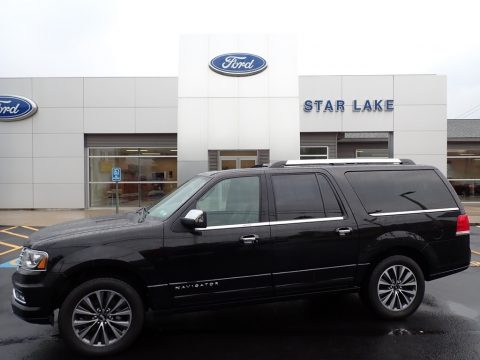 Tuxedo Black Metallic Lincoln Navigator L 4x4.  Click to enlarge.