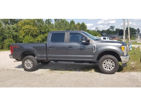 Ingot Silver Ford F250 Super Duty XL Crew Cab 4x4.  Click to enlarge.